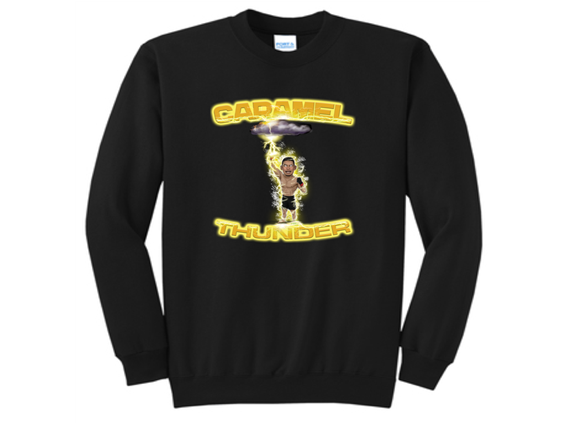 Caramel Thunder Strike Crewneck Sweater
